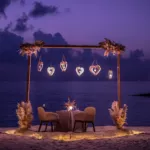 An Evening of Love Under Maldivian Skies