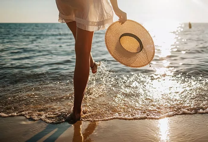 Walks on the beach at Patina Maldives