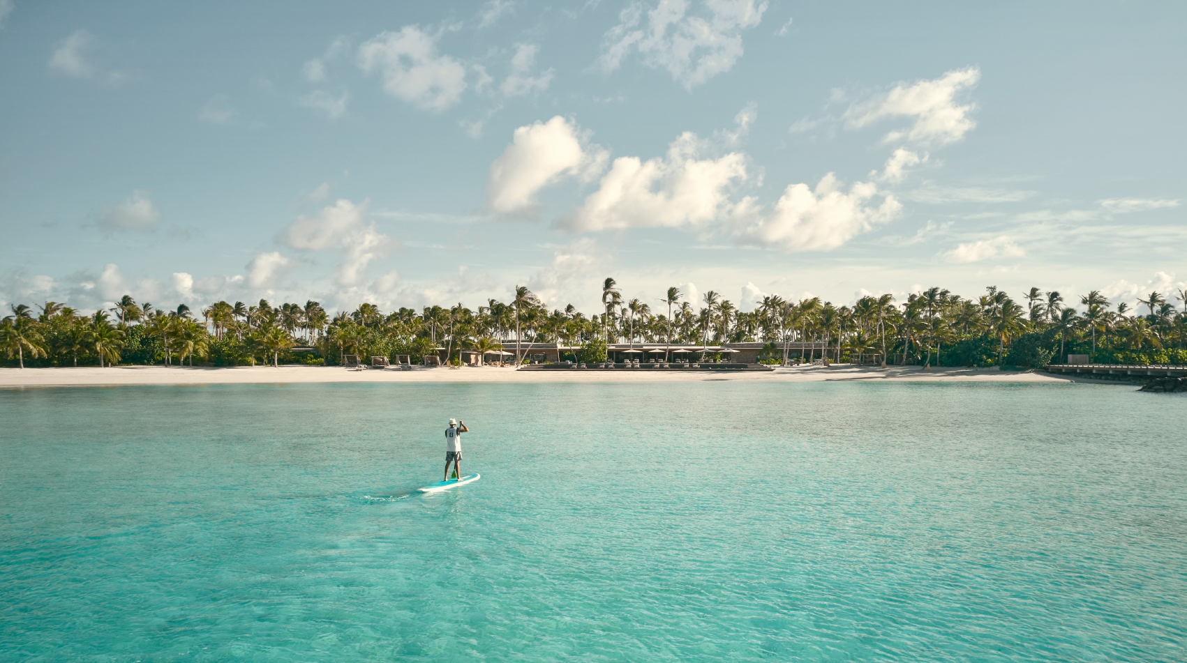 Paddle boarding in the Maldives with Patina Maldives