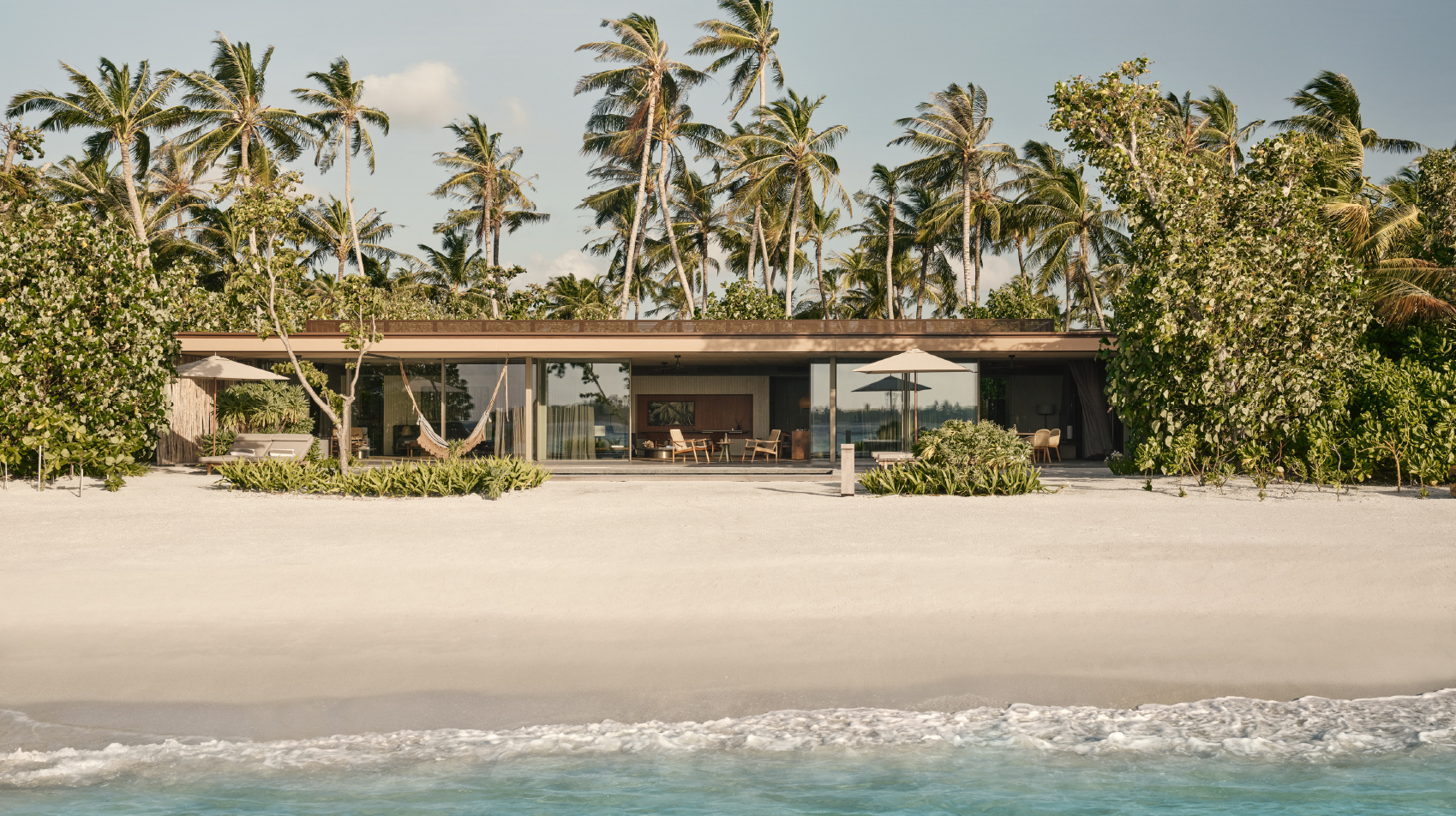 View of the Two Bedroom Sunset Beach Pool Villa at Patina Maldives
