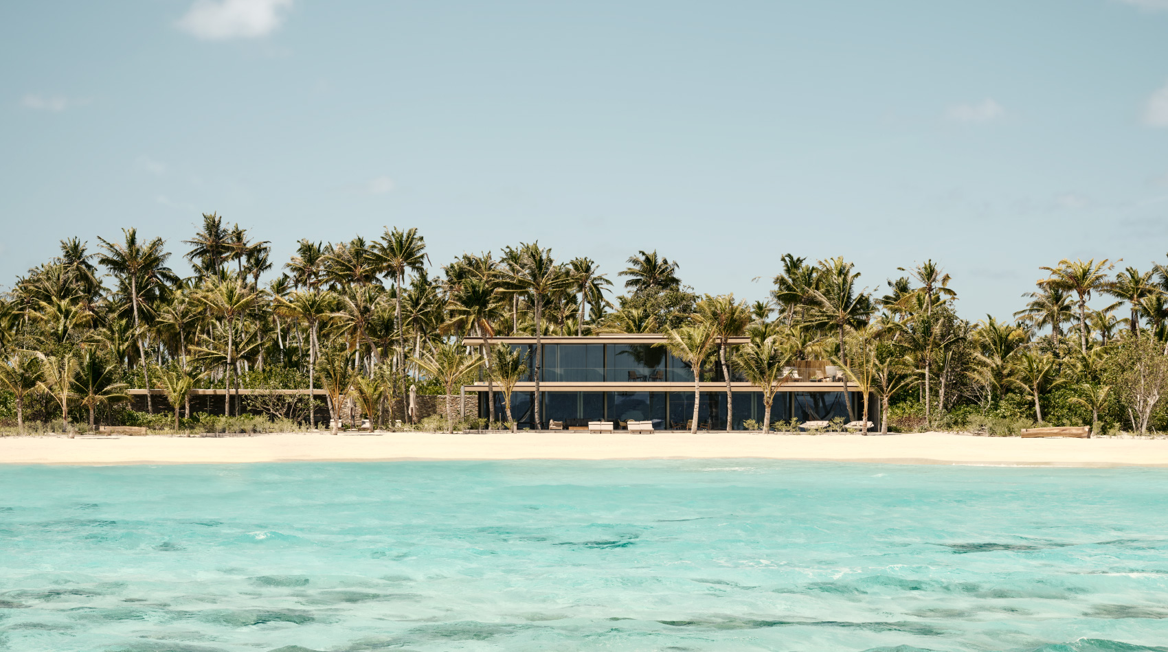 The exterior view of The Beach House at Patina Maldives