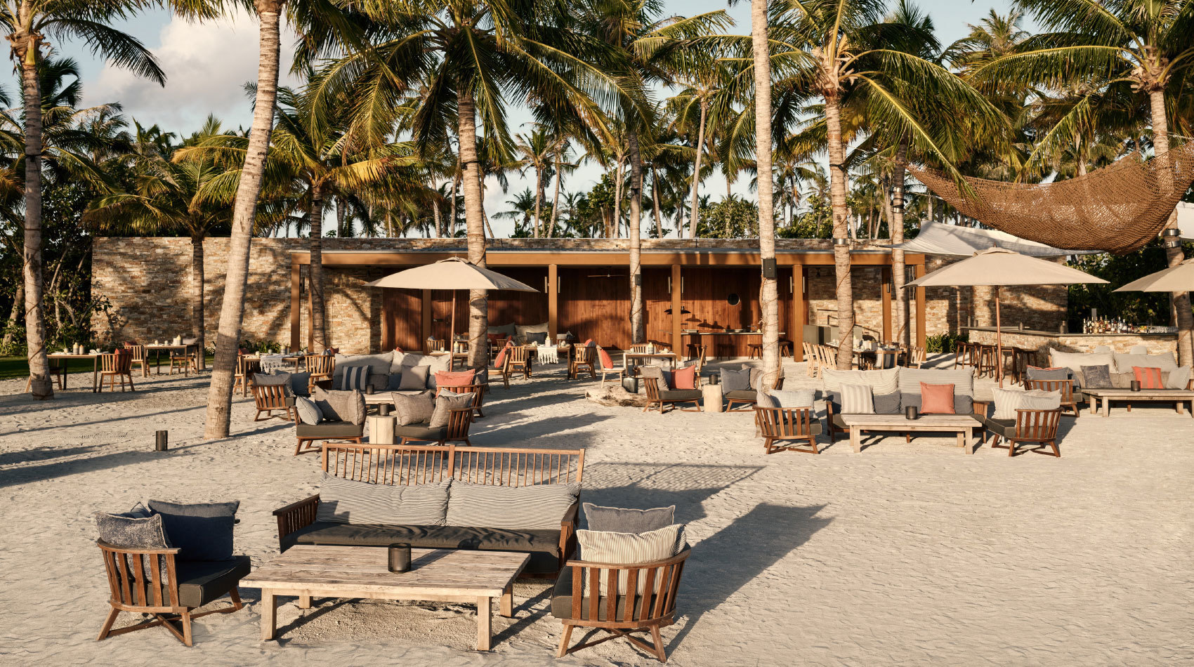 Dining on the beach with Patina Maldives