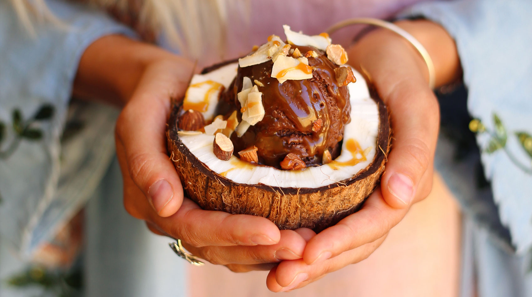 Decadent chocolate dessert served at Patina Maldives