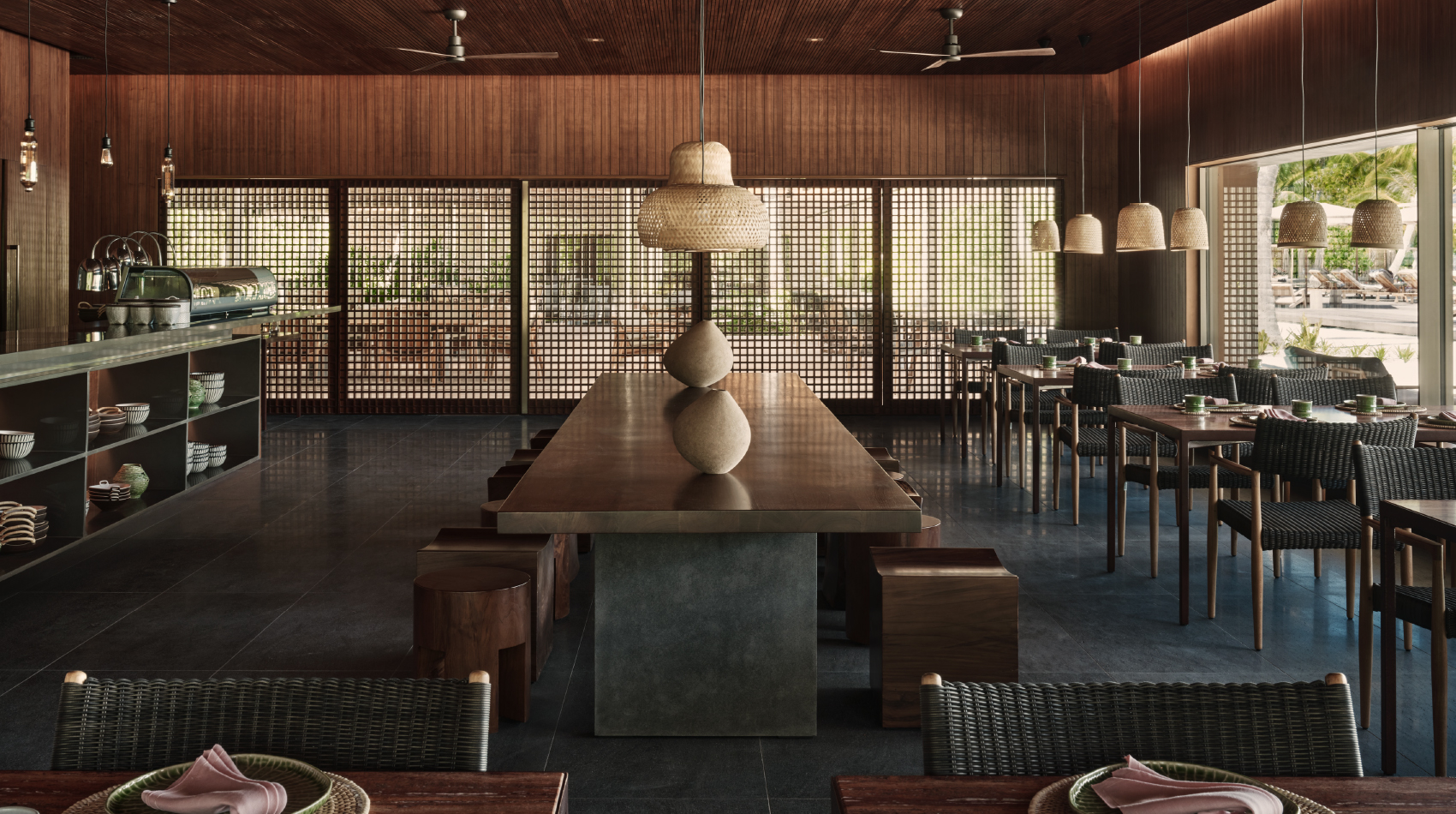 Luxurious dining spaces available at Patina Maldives
