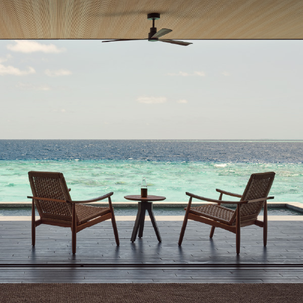 View of the ocean from Patina Maldives luxury villas
