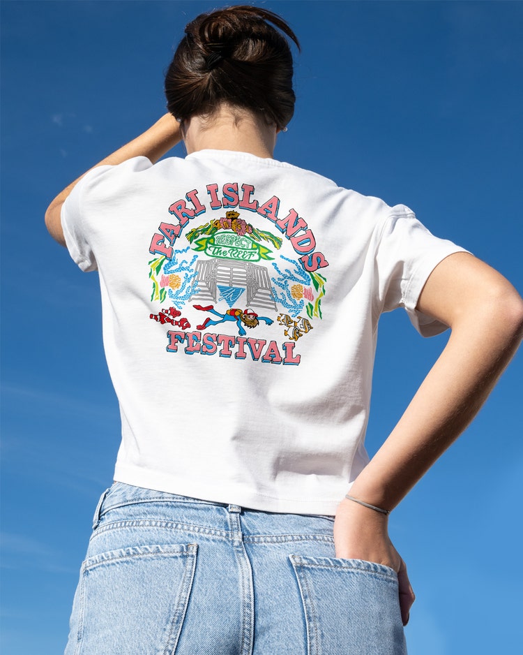 T-shirt back logo