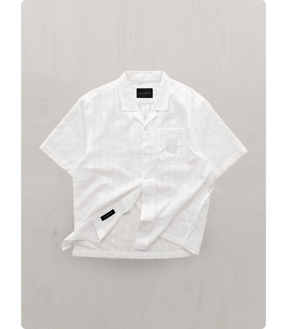 Stampd Patina Embroidered Button Down Tee.