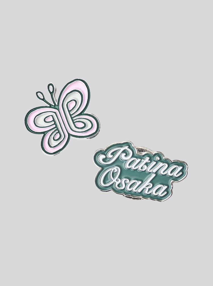 VERDY and Patina Osaka collaboration pin badge