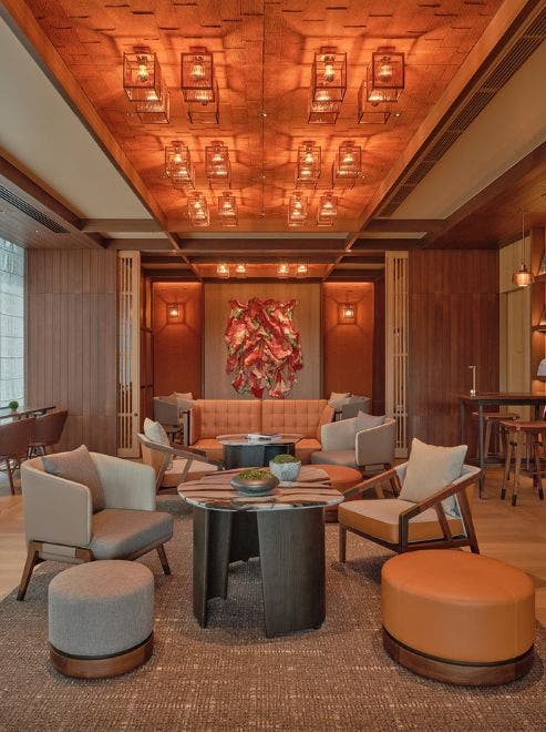 Meeting room at Patina Osaka set for a corporate gathering