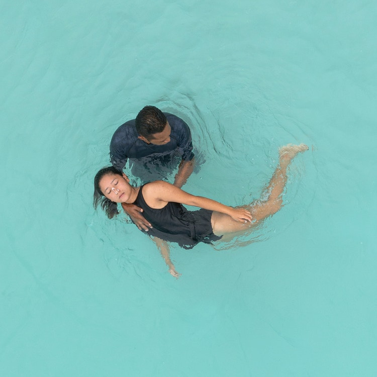 Aquatic therapy releasing body tension